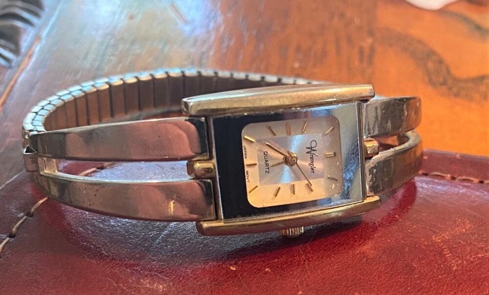 Women's 18mm Two Tone Wrangler Watch, Stretch Band